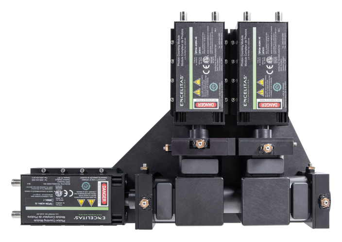 Three-Detector MiniTDU with Three Mounted Single Photon Counting Modules